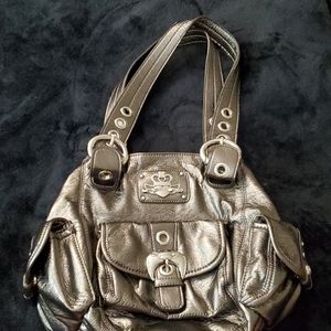 Grey shiny purse